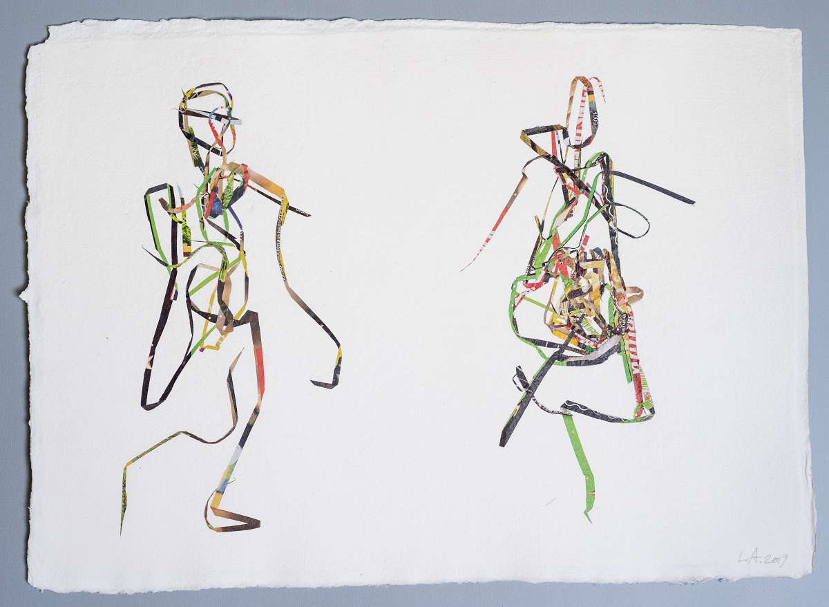 Man and Woman walking, 2019